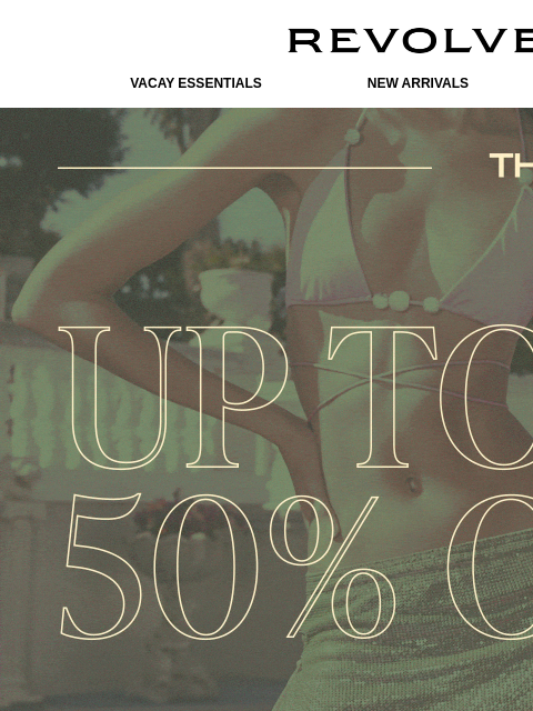 revolve newsletter: UP TO 50% SWIM OFF ENDS SOON!