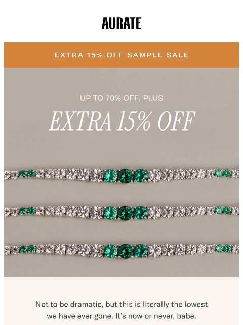 auratenewyork newsletter: SALE JUST GOT BETTER