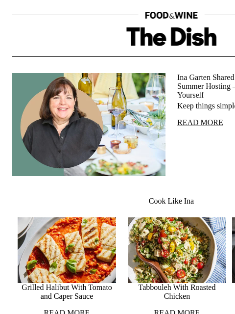 foodandwine newsletter: Ina Garten Shared Her Top Tips for Stress-Free Sum...