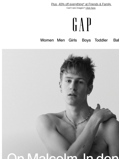 gap newsletter: A new voice — in denim