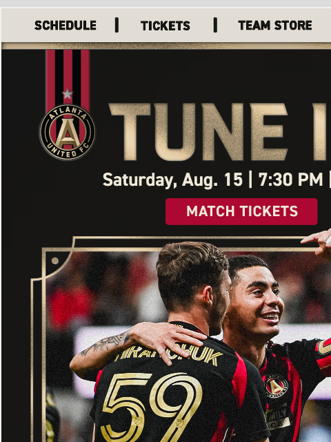 atlutd newsletter: It's Matchday | TONIGHT 7:30 pm
