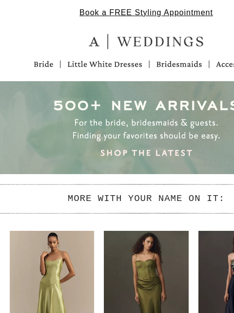 anthropologie newsletter: 500+ new styles to fall for