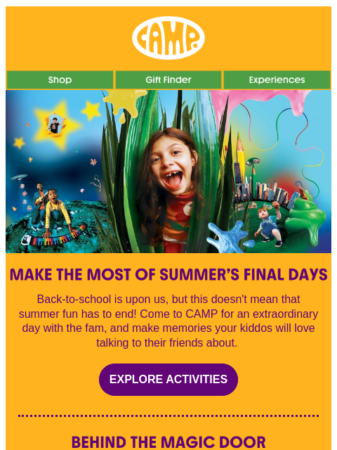 Make magical memories at CAMP! ͏ ͏ ͏ ͏ ͏ ͏ ͏ ͏ ͏ ͏ ͏ ͏ ͏ ͏ ͏ ͏ ͏ ͏ ͏ ͏ ͏ ͏ ͏ ͏ ͏ ͏ ͏ ͏ ͏ ͏ ͏ ͏ ͏ ͏ ͏ ͏ ͏ ͏ ͏ ͏ ͏ ͏ ͏ ͏ ͏ ͏ ͏ ͏ ͏ ͏ ͏ ͏ ͏ ͏ ͏ ͏ ͏ ͏ ͏ ͏ ͏ ͏ ͏ ͏ ͏ ͏ ͏ ͏ ͏ ͏ ͏ ͏ ͏ ͏ ͏ ͏ ͏ ͏ ͏ ͏ ͏ ͏ ͏ ͏ ͏