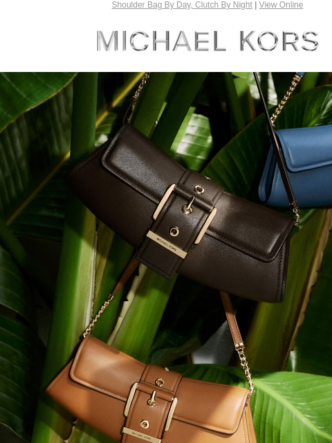 Shoulder Bag By Day, Clutch By Night | View Online MICHAEL KORS Swap out the strap and the new Colby becomes a chic clutch. Shop Handbags IMAGE IMAGE IMAGE IMAGE Discover Colby By Kors Sale banner