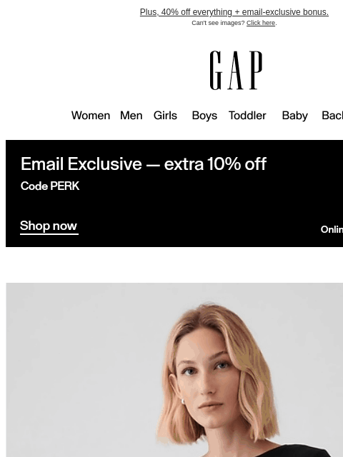 gap newsletter: Ribbed. Soft. Essential.