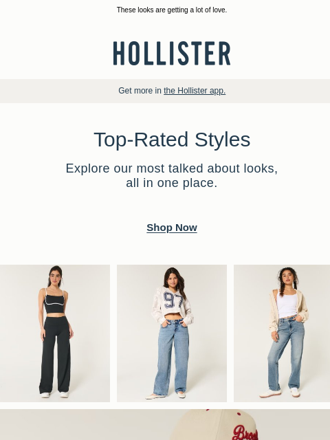 hollisterco newsletter: Top-rated styles for your Saturday.