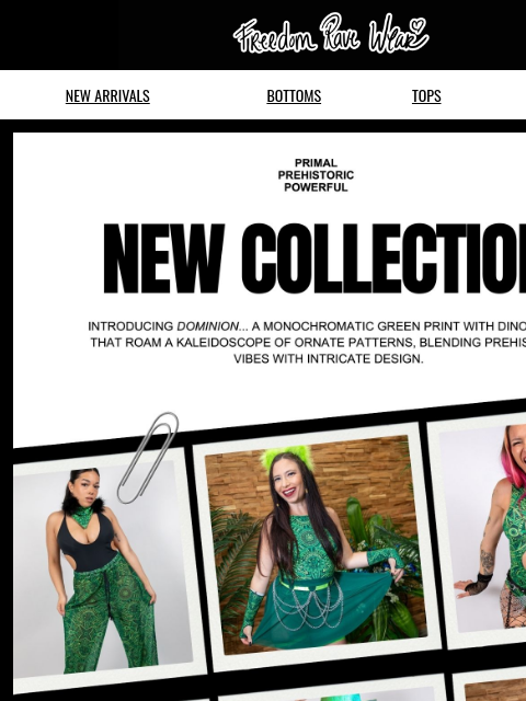 freedomravewear newsletter: 🎉 Dominion has landed! Check it out now!