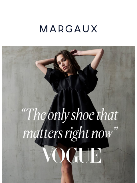 margauxny newsletter: "The only shoe that matters right now" - Vogue