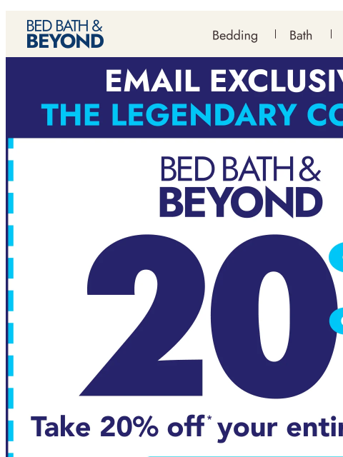 bedbathandbeyond newsletter: Furniture finds for every room 🛋️