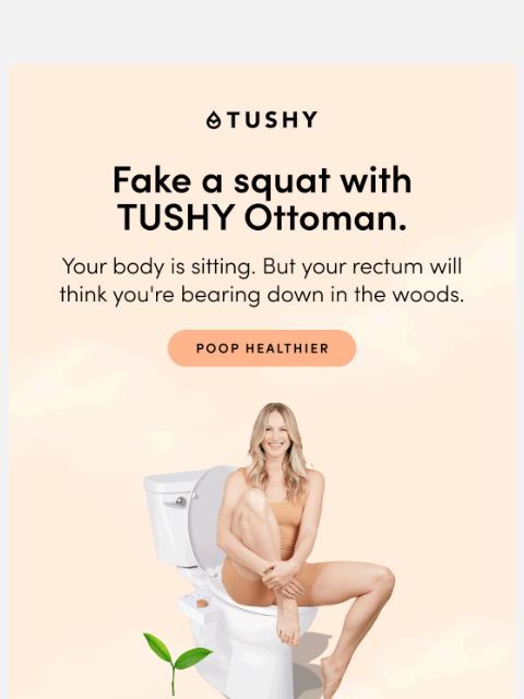 hellotushy newsletter: The healthiest pooping position for EVERY body