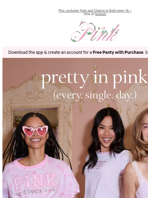 vspink newsletter: Limited-Edition 7-Pack Panties 💟