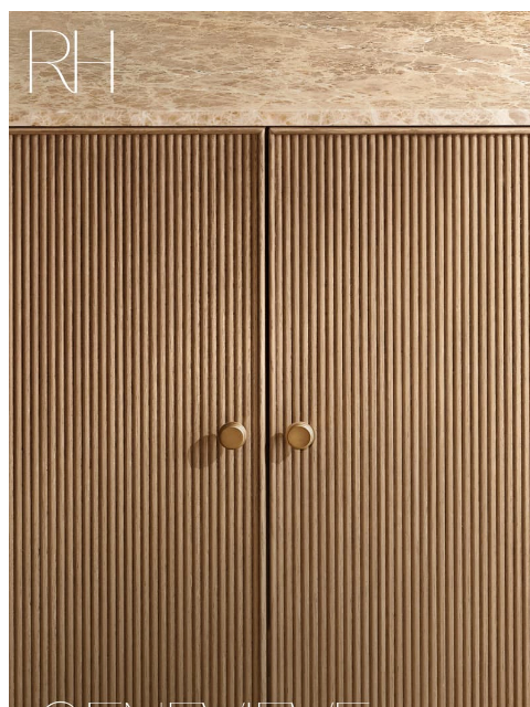 rh newsletter: A Contemporary Classic. The Genevieve Collection i...