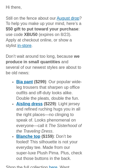 mmlafleur newsletter: Can $50 cure your decision paralysis?