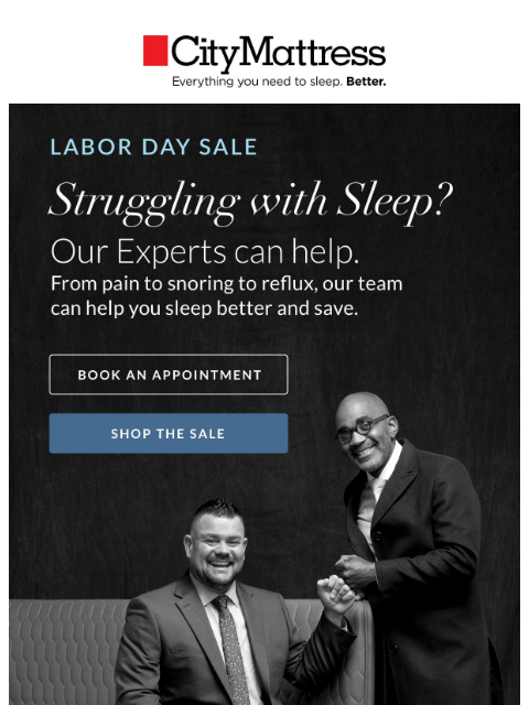 citymattress newsletter: Pain? Snoring? Reflux? We've Got Relief