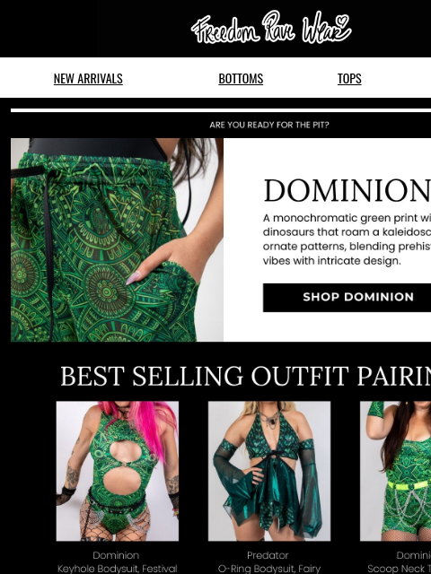 freedomravewear newsletter: Dominion & Predator