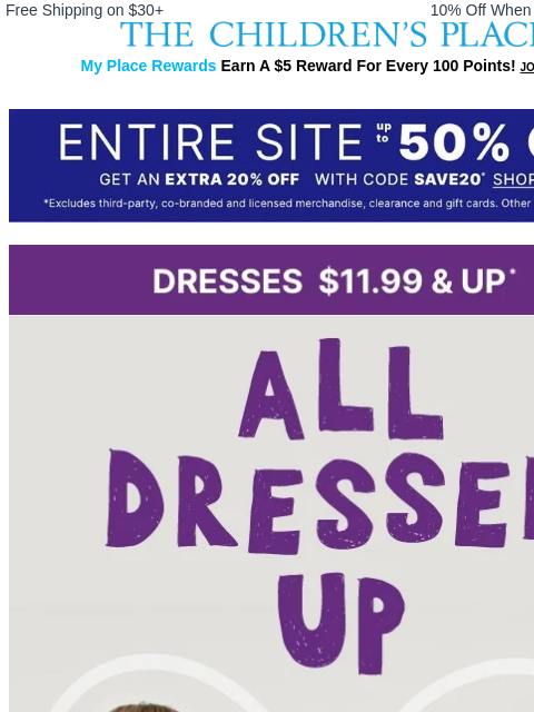 childrensplace newsletter: New Twirls, Just Dropped!👗💕