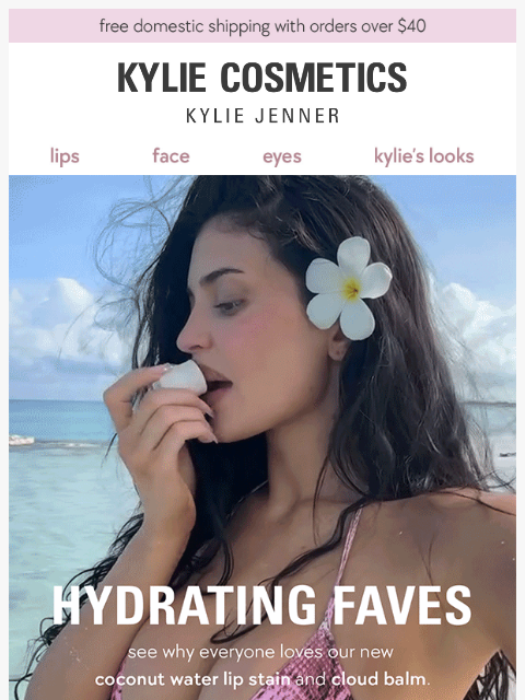 kyliecosmetics newsletter: hydrating lip reviews 😍