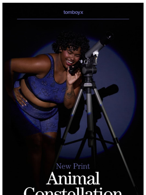 tomboyx newsletter: This new print is shining bright 🌌