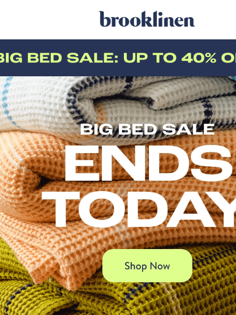 brooklinen newsletter: Is That Your Alarm Going Off?