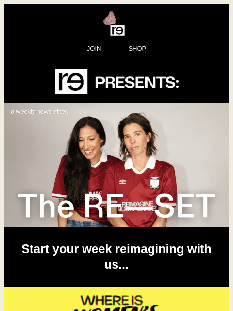 re-website newsletter: Where is Women's Football: Guerilla FC 🌸