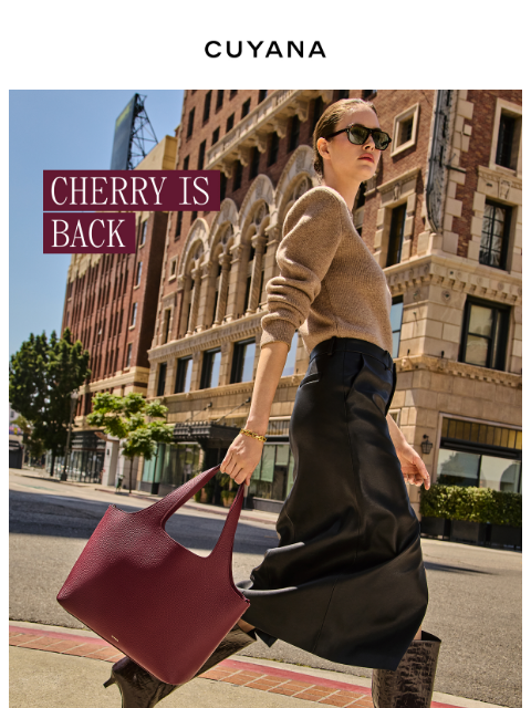 cuyana newsletter: Cherry is Back