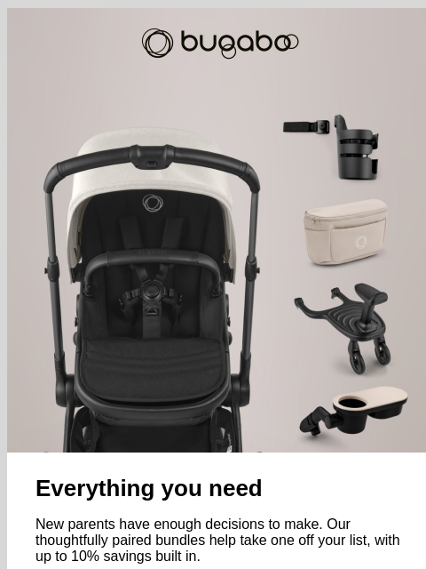 bugaboo newsletter: Everything you need, thoughtfully paired