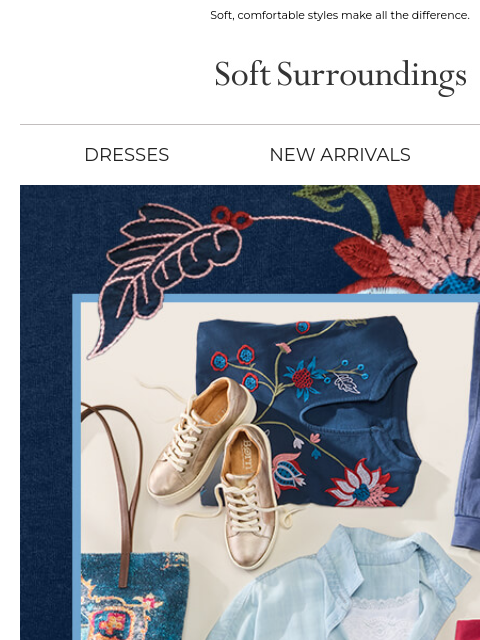 softsurroundings newsletter: Casual Days, Covered