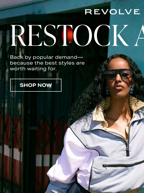 revolve newsletter: WE RESTOCKED YOUR FAVORITES 😍 