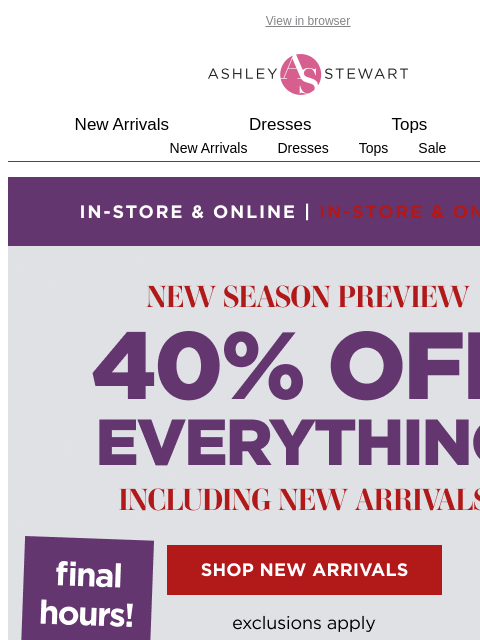 ashleystewart newsletter: Did somebody say sweater weather?!  🍂