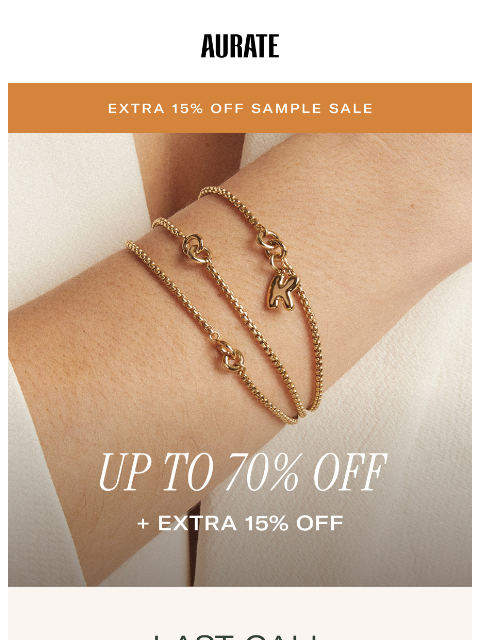 auratenewyork newsletter: Up To 70% Off Ends Tomorrow