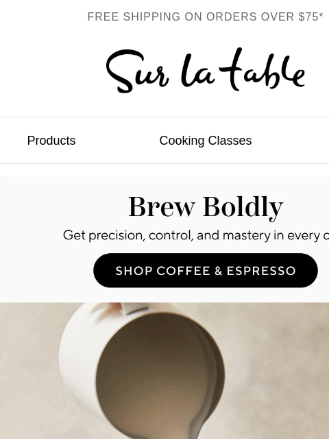 surlatable newsletter: Fall's best accessory? A good espresso machine.