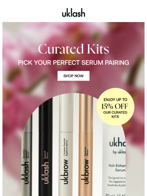 uklash newsletter: Serum Kits: Now Up to 15% Off 💖