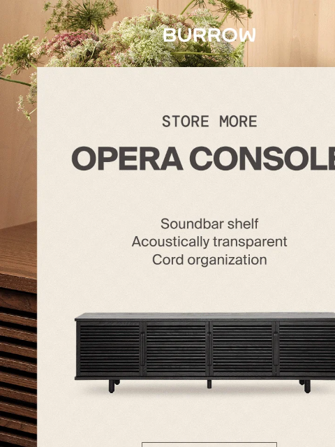 burrow newsletter: Storage that steals the spotlight