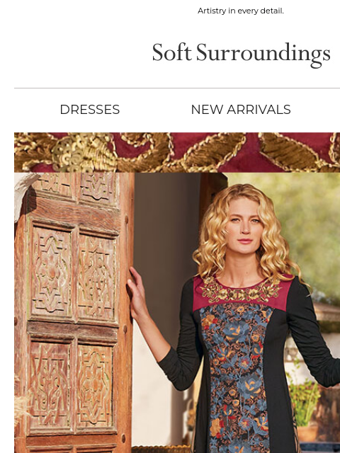 softsurroundings newsletter: Dresses That Wow