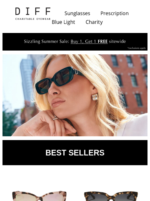 diffeyewear newsletter: Re: Your Next Fave Sunnies