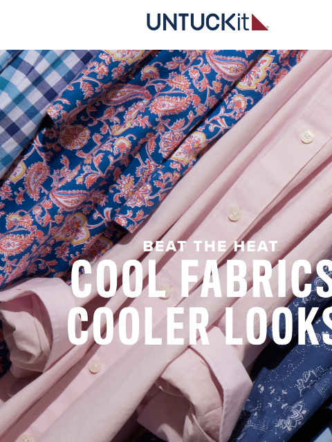 untuckit newsletter: Which Feel is Your Favorite? Linen, Performance, W...