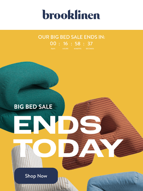 brooklinen newsletter: LAST CHANCE: Save up to 40% on Bedding bundles