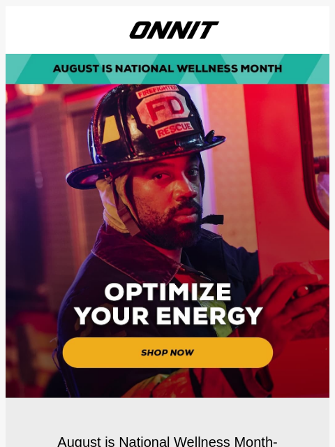onnit newsletter: Energize Your Routine This National Wellness Month