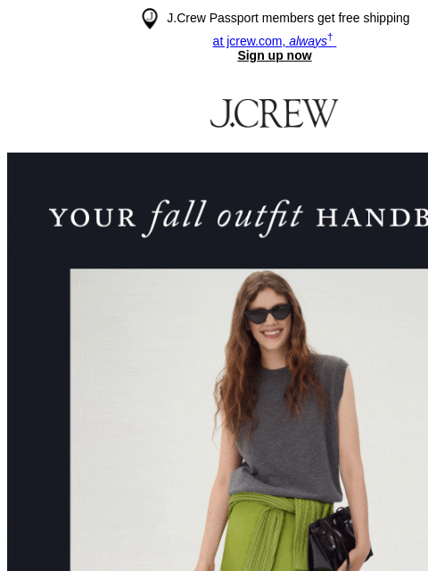 jcrew newsletter: Shop like a J.Crew stylist...