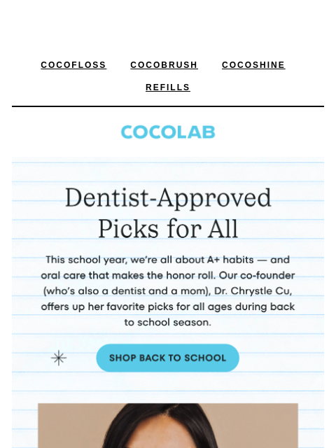 cocolab newsletter: Dr. Chrystle’s Back-to-School Picks