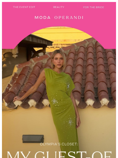 modaoperandi newsletter: Olympia’s guest-of guidebook