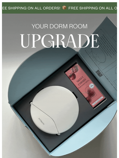 vitruvi newsletter: On Sale: Your Dorm Room Upgrade ✨