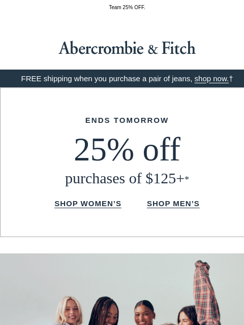 abercrombie newsletter: The Summer I Wore Abercrombie Denim.