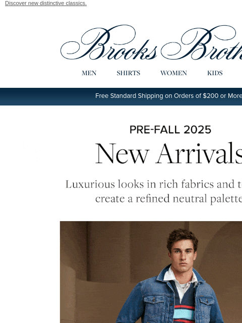 brooksbrothers newsletter: New arrivals for your pre-fall state of mind