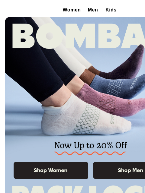 bombas newsletter: Packs Are Now Up to 20% Off