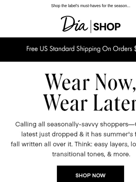 dia newsletter: Pre-Fall Picks Feat. City Chic 🍂