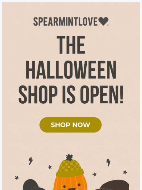 spearmintlove newsletter: 👻 It’s Official: Halloween Shop is Open!