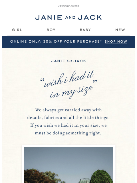 janieandjack newsletter: A gingham moment featuring @missenocha