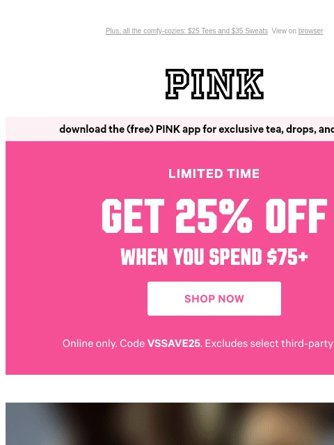 vspink newsletter: Your New Fave Going-Out Top's Here 👀