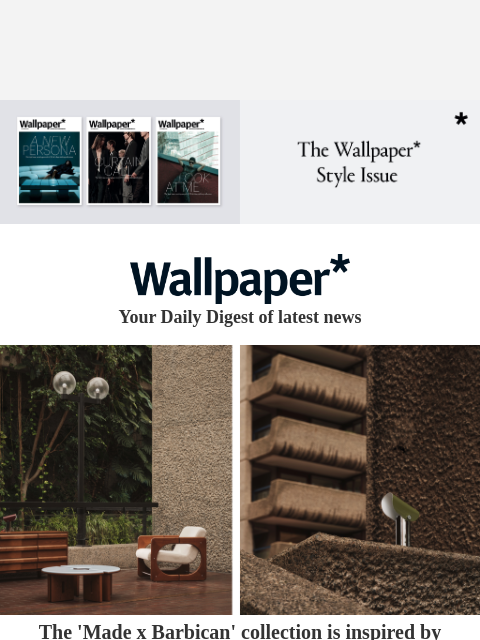 futureplc newsletter: Discover the 'Made x Barbican' collection